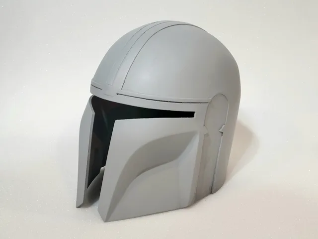 Primed bounty hunter helmet on backdrop